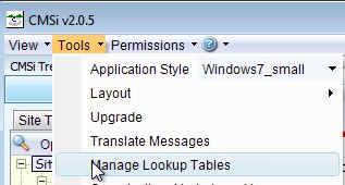 manage lookup tables
